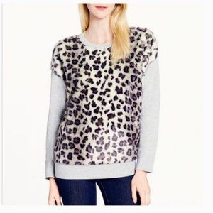 kate spade faux fur cheetah sweater size m nwot